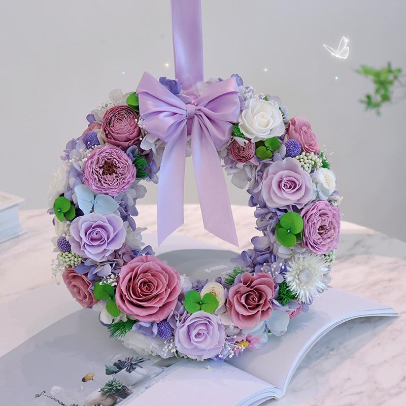 Wedding Decoration Flower Wreath And Plant Eternity Eternity Rose Preserve Home Flower Decoration