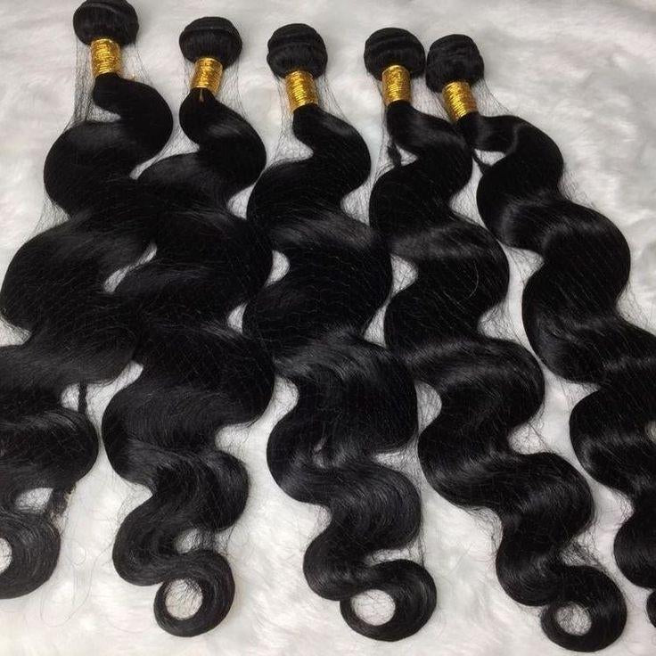 Brazilian Human Hair Bundle And Closed Suit Belt T Part Lace Closed Suit Human Hair Extension
