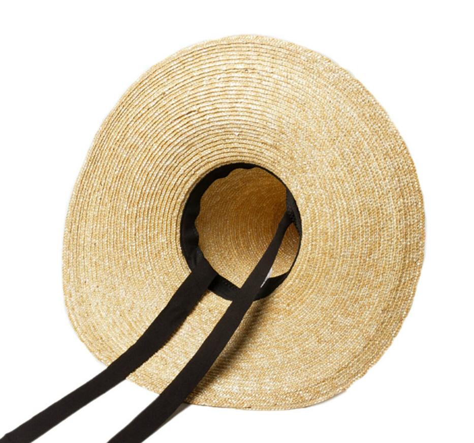 Wide-brimmed Witch Straw Hat And Long Ribbon Sun Hat New Design For Fashion Girl With Summer Dynamics