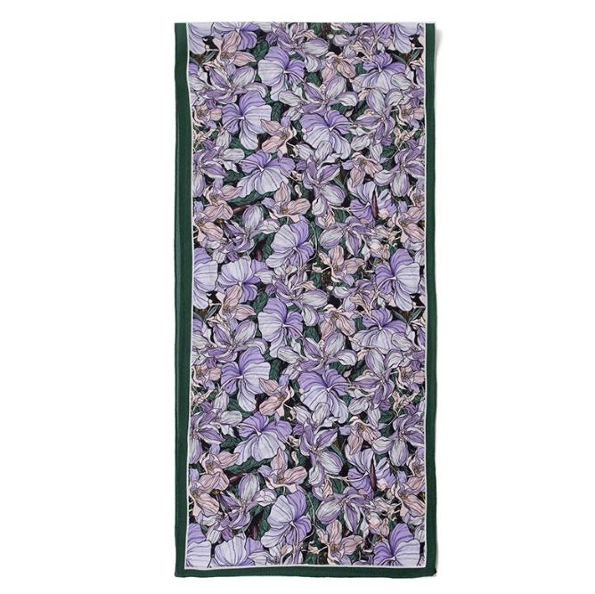 Spring And Summer Women's Silk Scarf All-match Gradient Printing Long Shawl Dual-purpose Square Sunscreen Adult Section