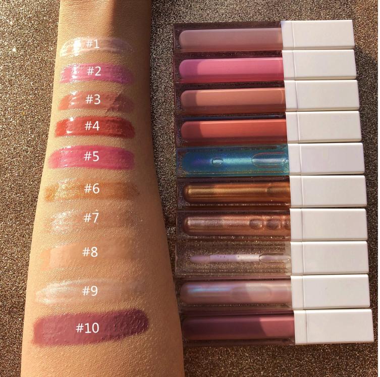 20 Color Sexy Women Private Label Metal Liquid Diamond Lipstick Gloss Lip Gloss