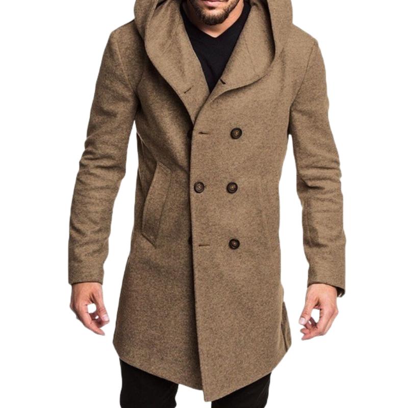 European And American Hot Selling Winter Fashion Loose Hooded Casual Wool Men's Jacket