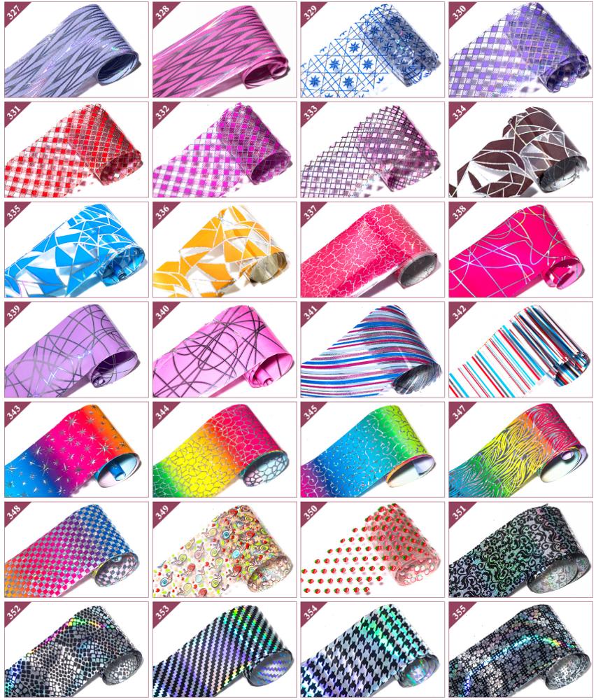 Wholesale Over 400 Design Plastic Paper Nail Transfer Foil Sticker Decals In Stock