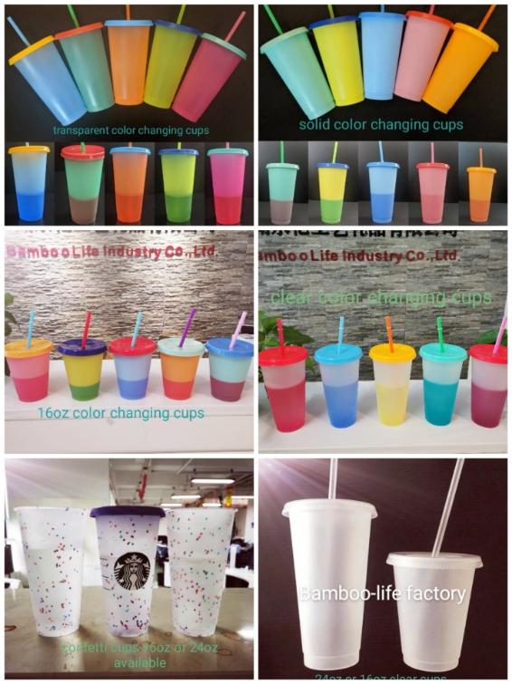 Hot Sale Bisphenol A Free Reusable Drinking Cold Cup 16 Oz/24 Oz Polypropylene Frosted Plastic Cup With Lid And Straw