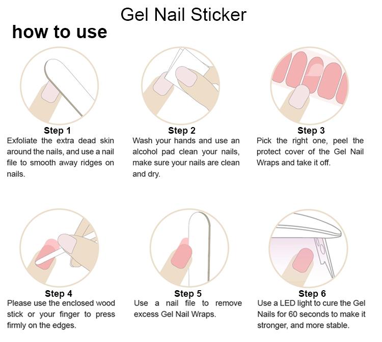 2025 Wholesale Amazon Best Selling New Brand UV Gel Nail Polish Nail Wraps Gel Varnish Nail Polish Sticker