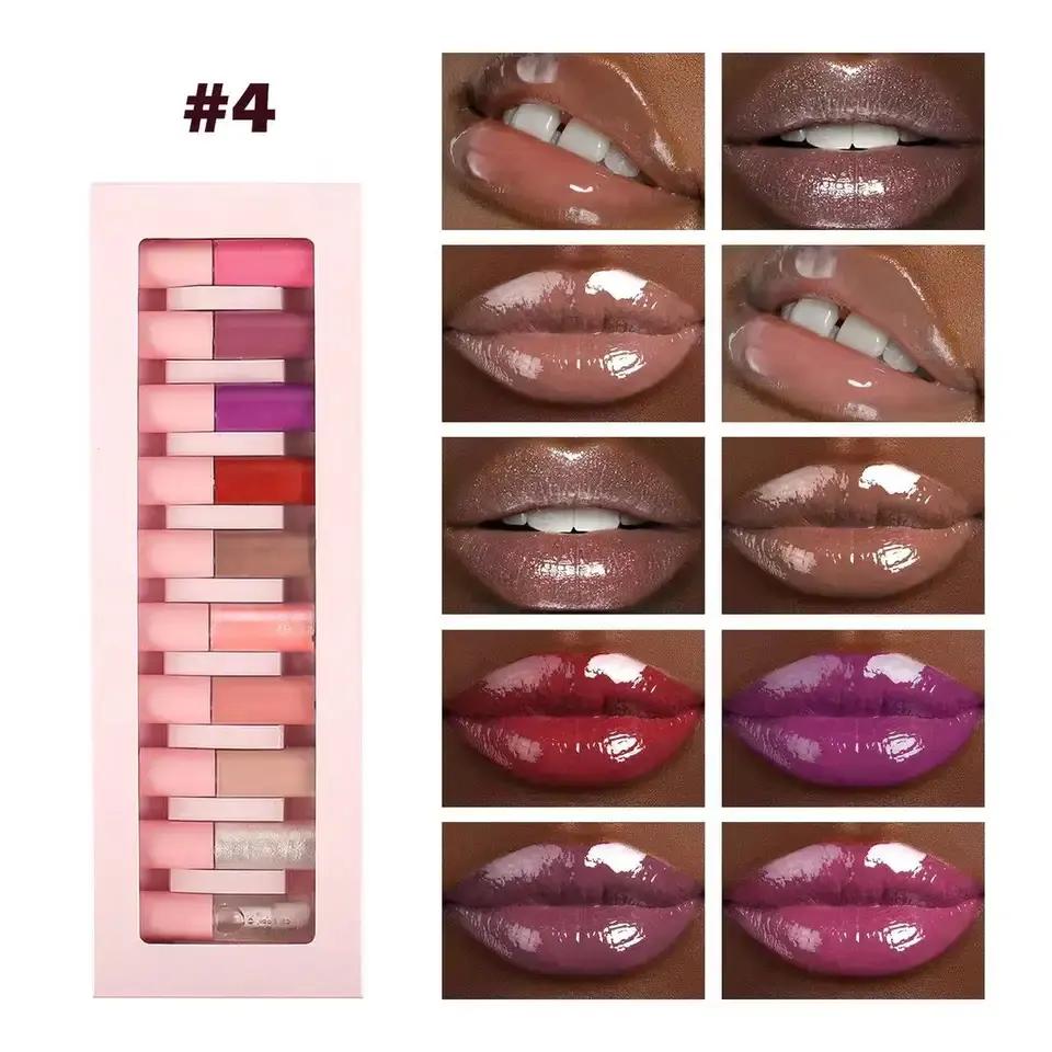 Private Label Matte Gloss Mini Lip Gloss Shine Lip Gloss Vegetarian Lip Gloss Suit Nude Lip Gloss