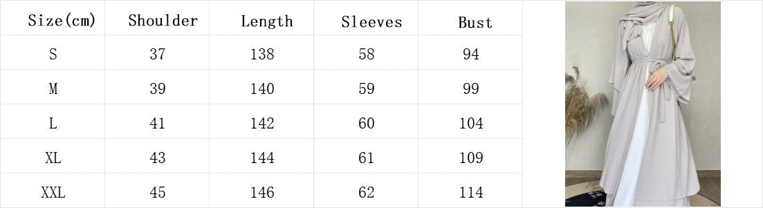 Wholesale Turkish Elegant Eid Women Muslim Dress Two Layer Chiffon Moderate Muslim Dress With Hjiab Kimono Open Dubai Abaya Suit