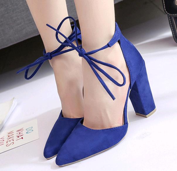 China Supplier Women Shoes Bandage Design High Heel Sandals Plus Size Pointed Shoes Women Fashion Women Shoes