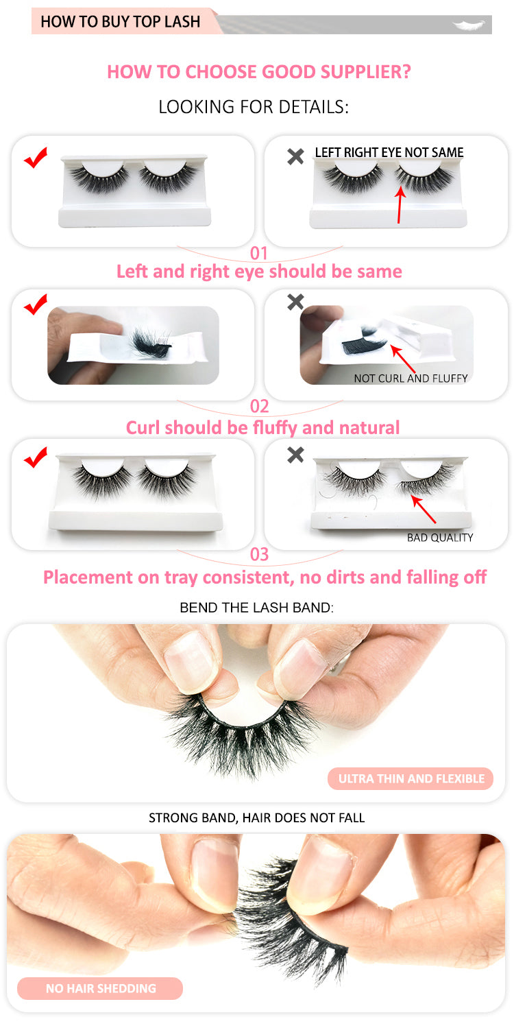 Easternbeauty Best Silk Faux Mink Strip False Eyelashes 3D False Eyelashes Wholesale