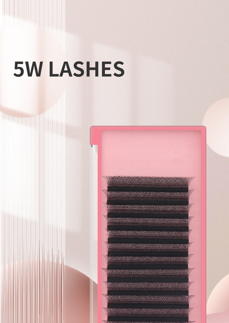 5D W Shape Eyelash Lengthening Prefabricated W Eyelash C/D Curl High Quality Personality False Eyelash Roll Fan W Style YY Eyelash