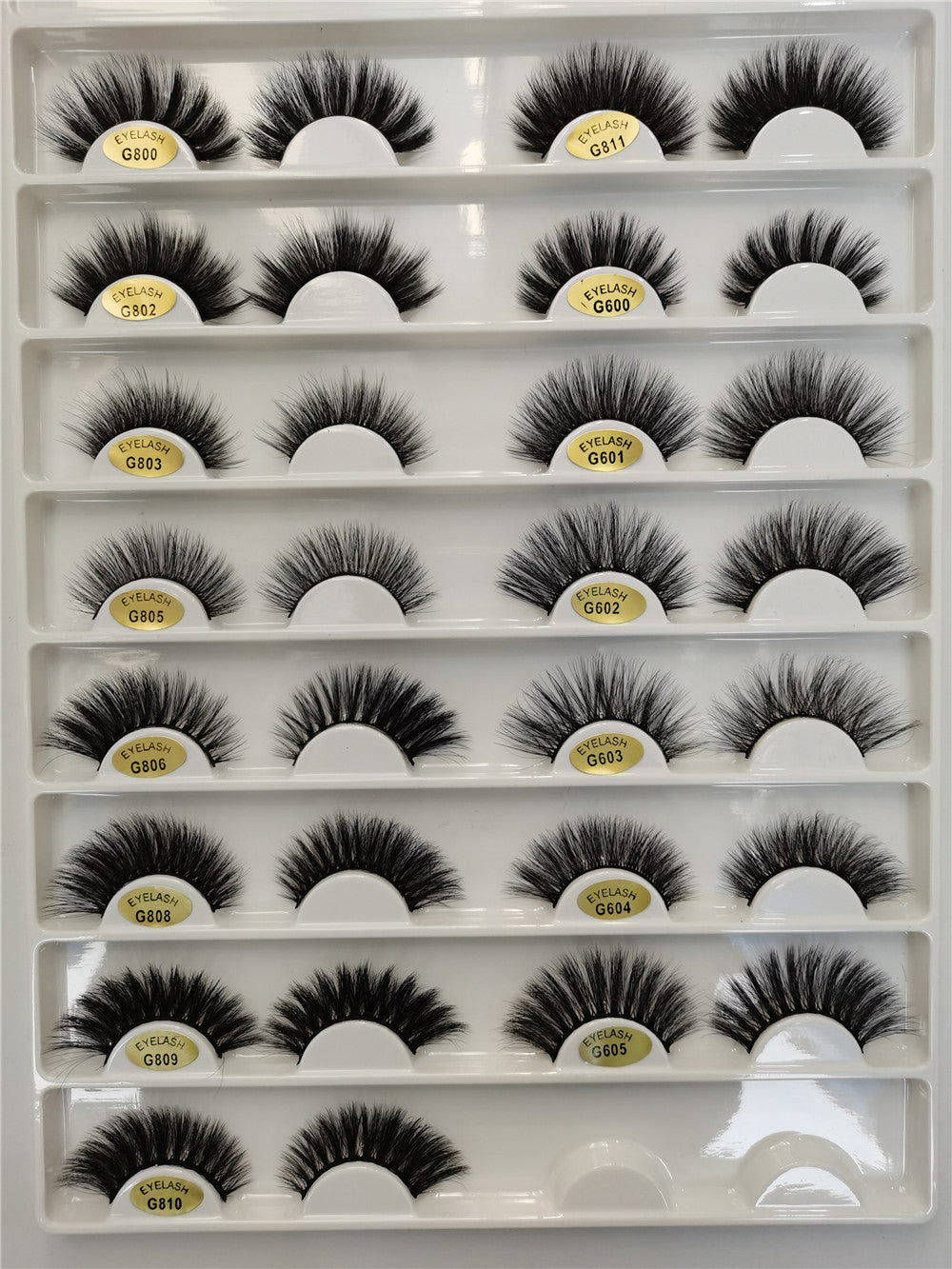 Wholesale 5 Pairs Of Imitation Mink False Eyelashes 3d Handmade Full 5in1 Eyelashes Private Label H13