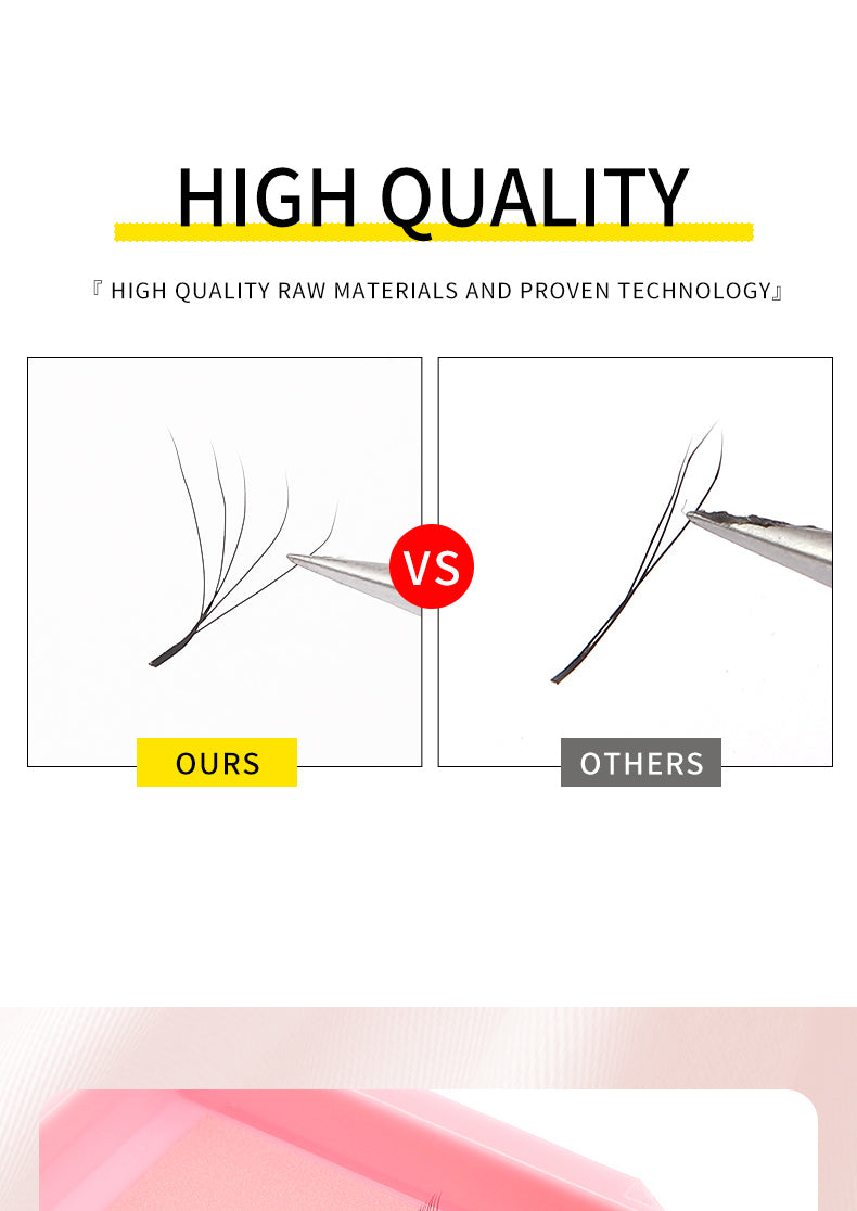 5D W Shape Eyelash Lengthening Prefabricated W Eyelash C/D Curl High Quality Personality False Eyelash Roll Fan W Style YY Eyelash