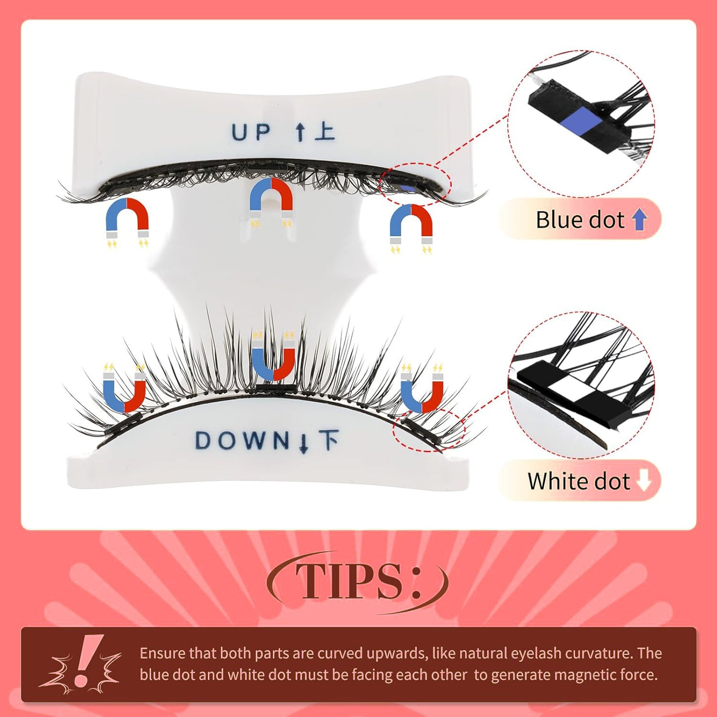Popular Pingdu Factory False Magnetic Eyelashes Wholesale High Quality 2 Pair Of Magnetic False Eyelashes