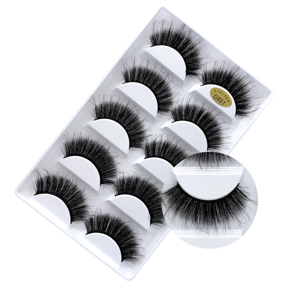 New Products And Waterproof Eyelashes 5 Pair Cheap False Eyelash Makeup