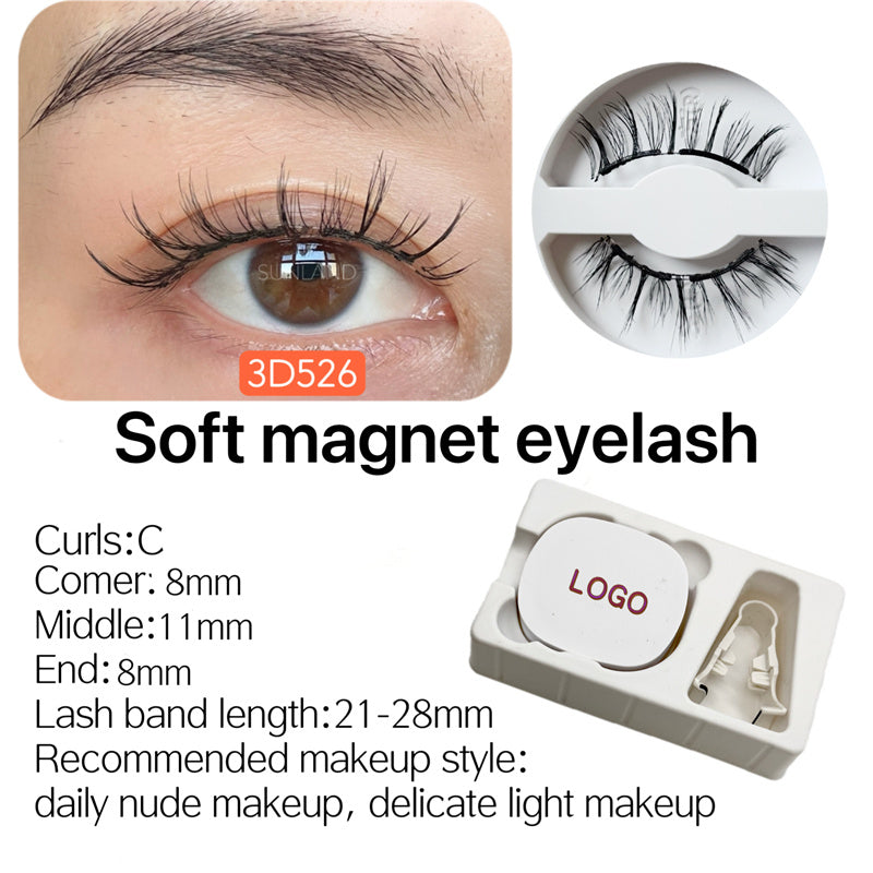 New Magnetic Eyelash Soft Magnetic Eyelash Price Good Natural Appearance Soft Lightweight Magnet Eyelash Curler Eyelash