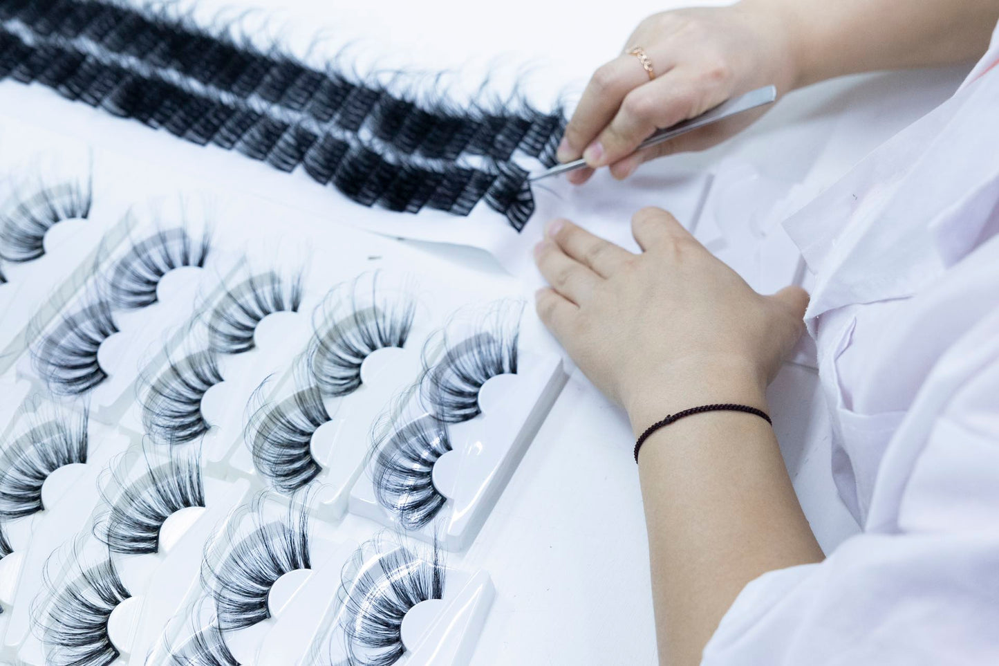 Popular Pingdu Factory False Magnetic Eyelashes Wholesale High Quality 2 Pair Of Magnetic False Eyelashes