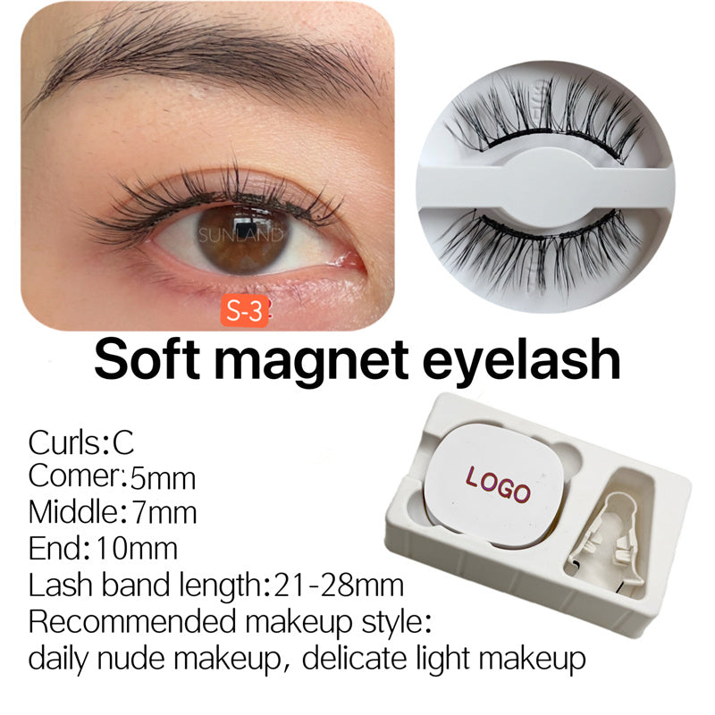 New Magnetic Eyelash Soft Magnetic Eyelash Price Good Natural Appearance Soft Lightweight Magnet Eyelash Curler Eyelash