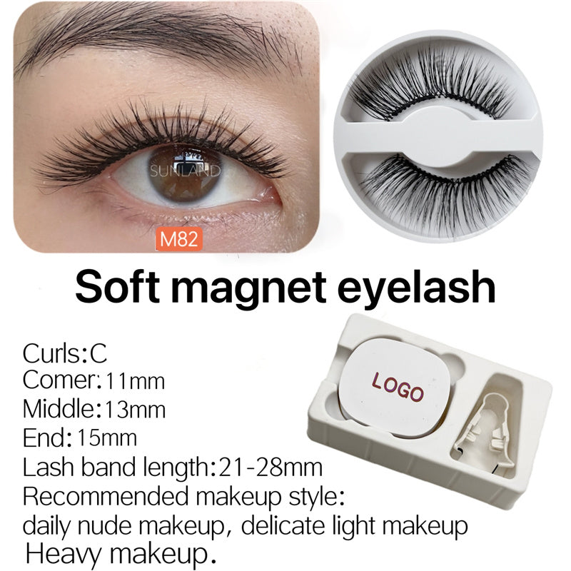New Magnetic Eyelash Soft Magnetic Eyelash Price Good Natural Appearance Soft Lightweight Magnet Eyelash Curler Eyelash
