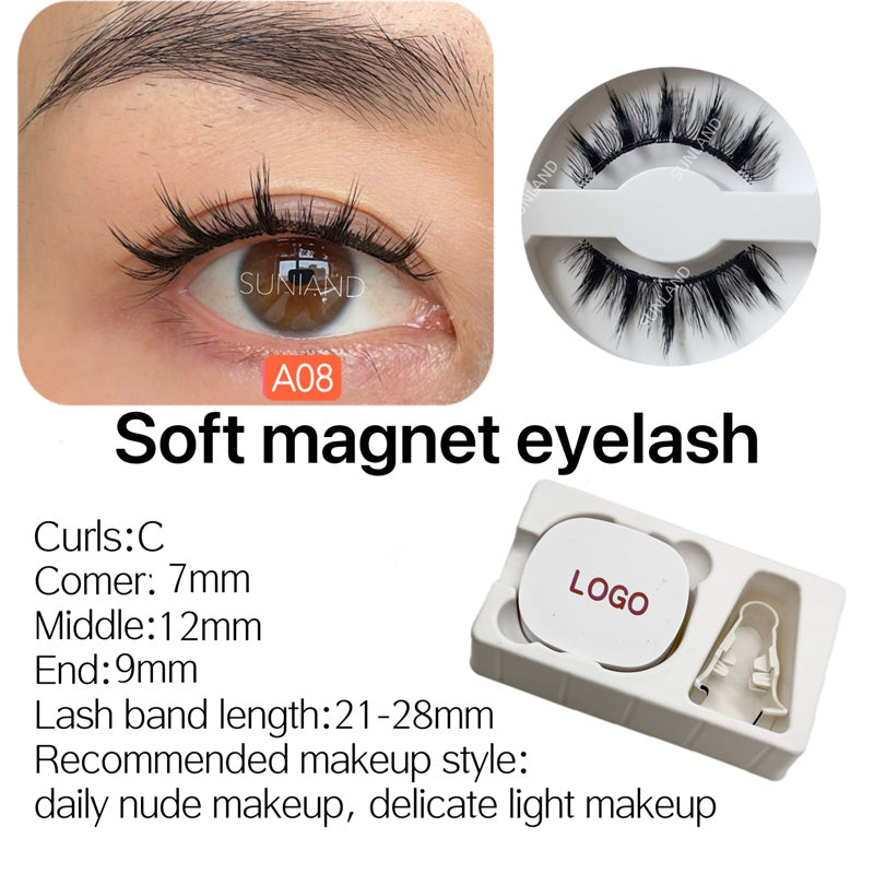 New Magnetic Eyelash Soft Magnetic Eyelash Price Good Natural Appearance Soft Lightweight Magnet Eyelash Curler Eyelash