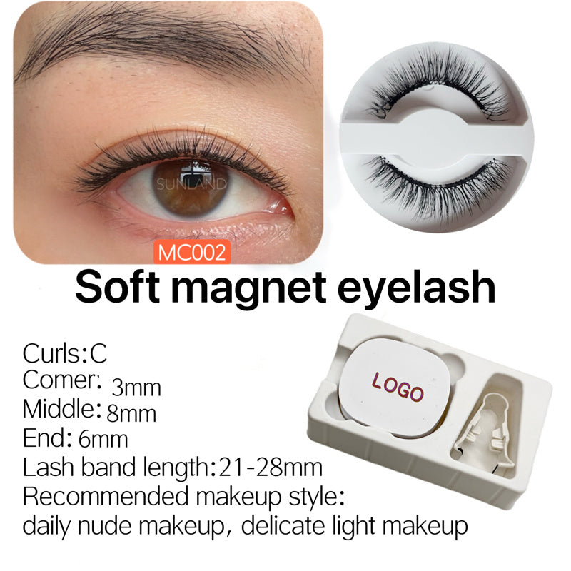 New Magnetic Eyelash Soft Magnetic Eyelash Price Good Natural Appearance Soft Lightweight Magnet Eyelash Curler Eyelash