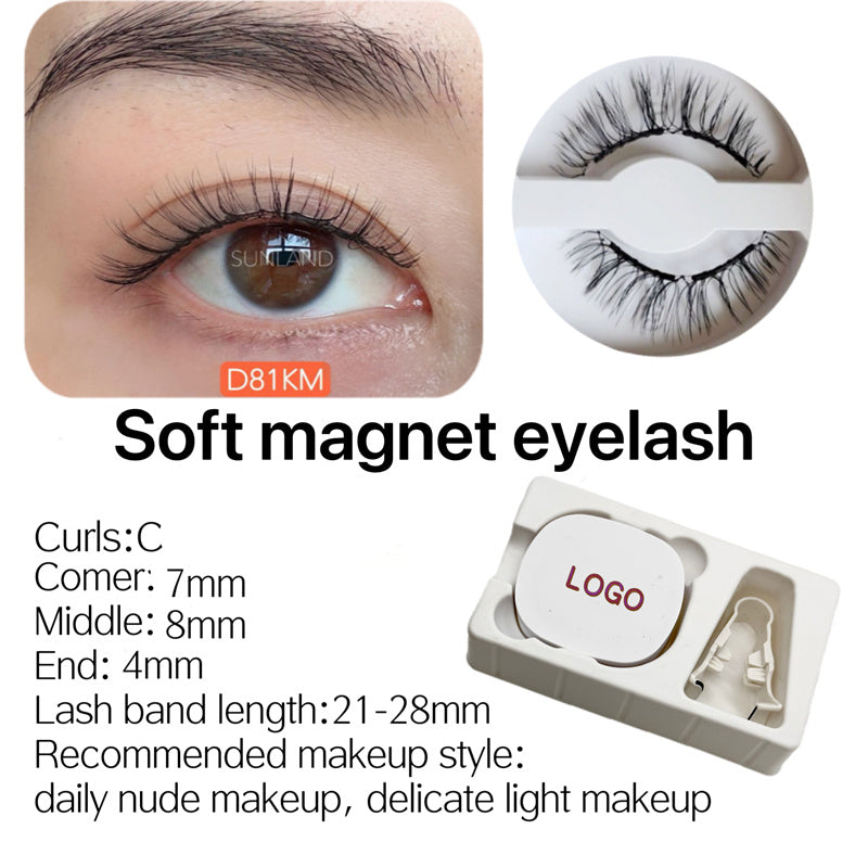 New Magnetic Eyelash Soft Magnetic Eyelash Price Good Natural Appearance Soft Lightweight Magnet Eyelash Curler Eyelash