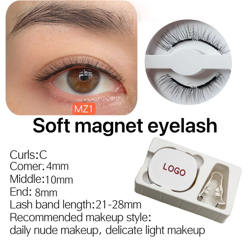 New Magnetic Eyelash Soft Magnetic Eyelash Price Good Natural Appearance Soft Lightweight Magnet Eyelash Curler Eyelash