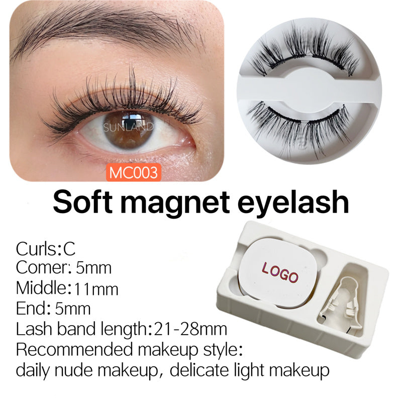 New Magnetic Eyelash Soft Magnetic Eyelash Price Good Natural Appearance Soft Lightweight Magnet Eyelash Curler Eyelash