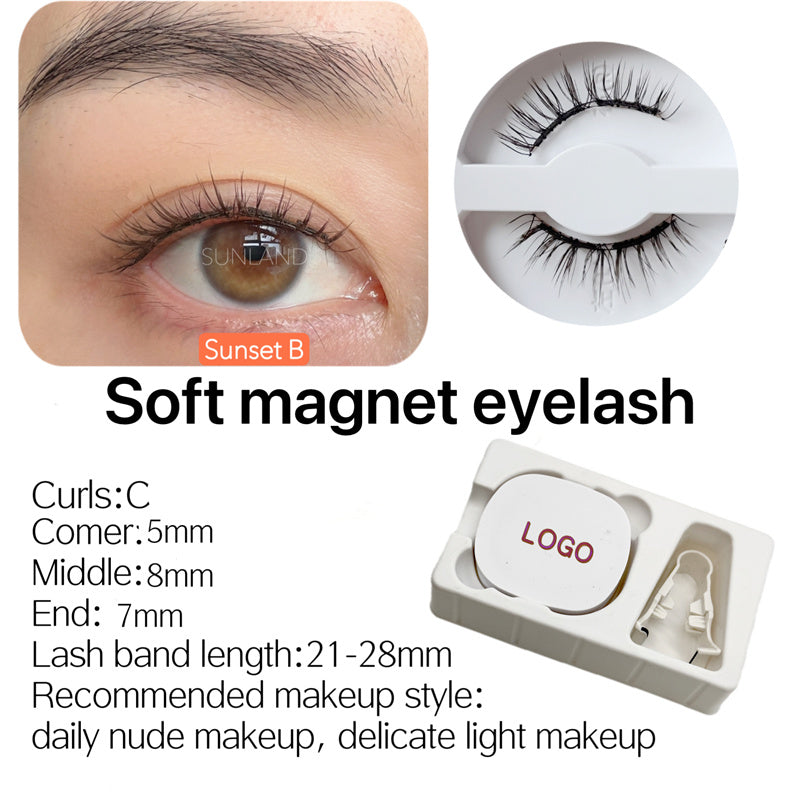 New Magnetic Eyelash Soft Magnetic Eyelash Price Good Natural Appearance Soft Lightweight Magnet Eyelash Curler Eyelash