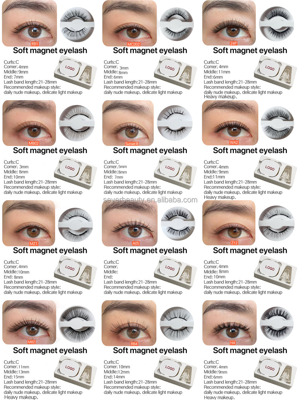 New Magnetic Eyelash Soft Magnetic Eyelash Price Good Natural Appearance Soft Lightweight Magnet Eyelash Curler Eyelash