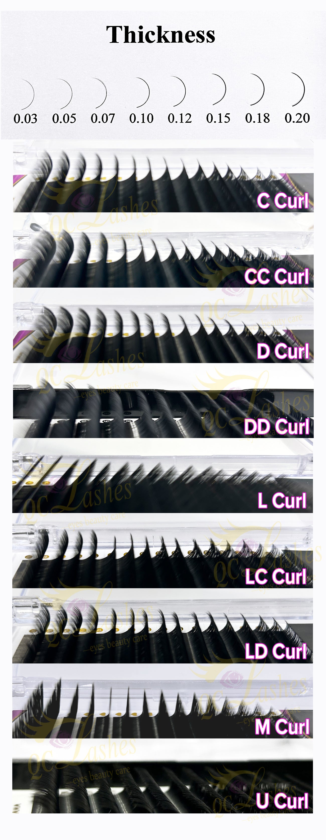 Wholesale Supply Private Logo Matte Black Velvet Mink Eyelash Extension Tray Lashes Roll CC CD DD Dark Black Cashmere Eyelashes