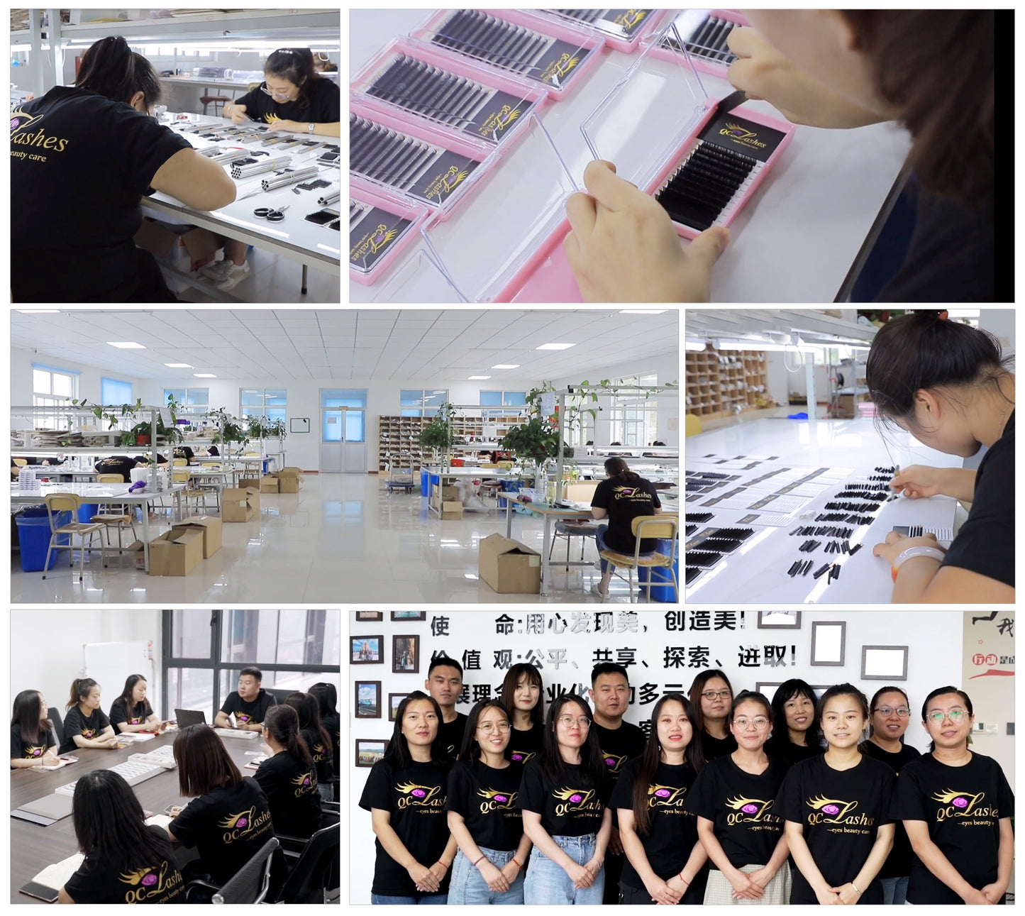 Wholesale Supply Private Logo Matte Black Velvet Mink Eyelash Extension Tray Lashes Roll CC CD DD Dark Black Cashmere Eyelashes
