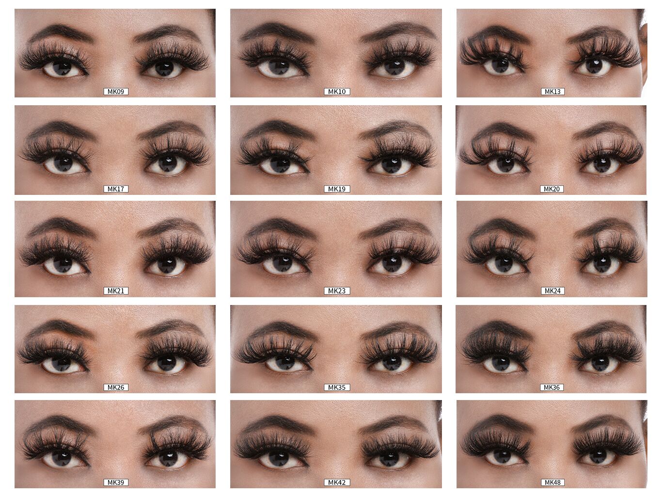Factory New Synthetic False Eyelash Strip 3d Silk Eyelashes