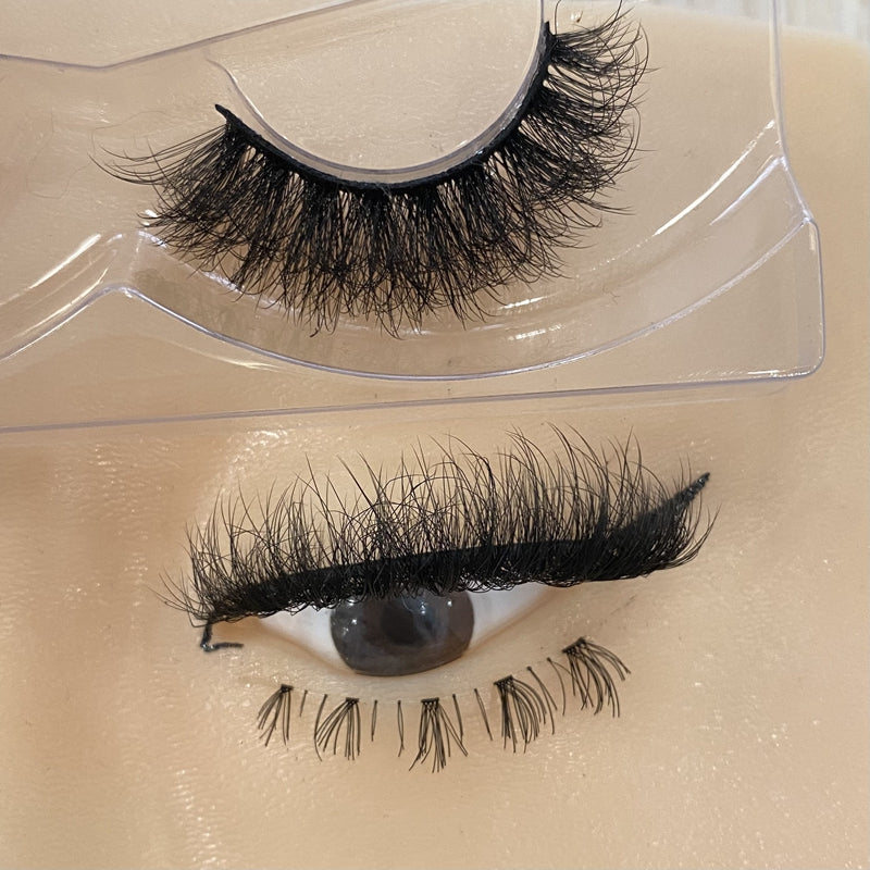 Best Selling Full Eyelashes 15mm Imitation Mink Eyelashes False Eyelashes Artificial Plant Fiber Russian Full Eyelashes