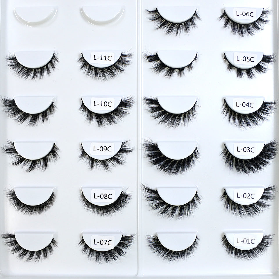 3D Mink Eyelashes Wholesale Supplier Fox Eye Effect Winged Short Strip Eyelashes Makeup Natural Cat Eye Eyelashes In Bulk