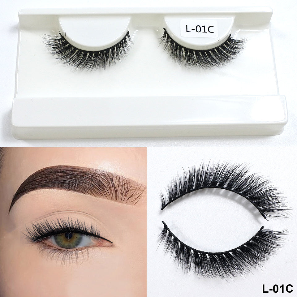 3D Mink Eyelashes Wholesale Supplier Fox Eye Effect Winged Short Strip Eyelashes Makeup Natural Cat Eye Eyelashes In Bulk