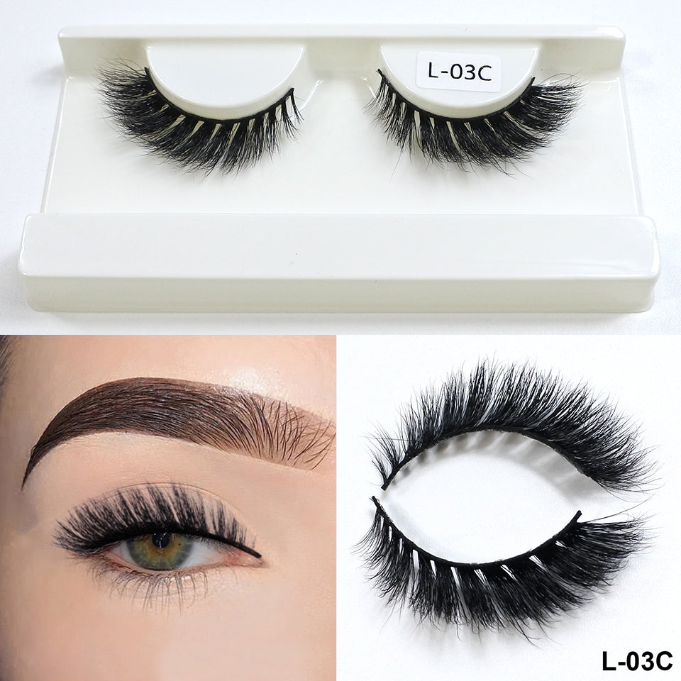 3D Mink Eyelashes Wholesale Supplier Fox Eye Effect Winged Short Strip Eyelashes Makeup Natural Cat Eye Eyelashes In Bulk
