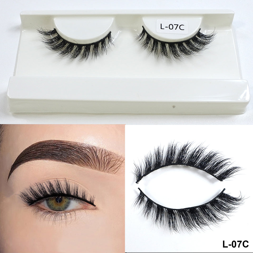 3D Mink Eyelashes Wholesale Supplier Fox Eye Effect Winged Short Strip Eyelashes Makeup Natural Cat Eye Eyelashes In Bulk