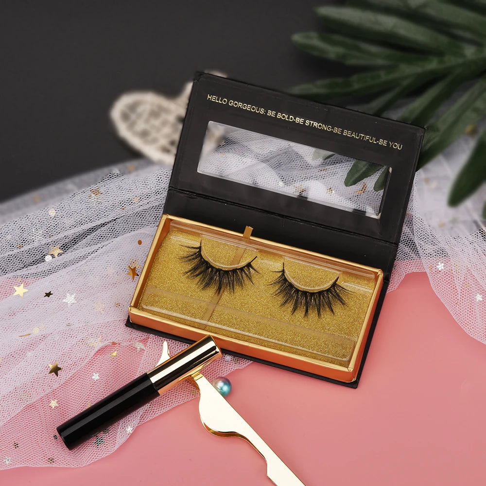 2021 Latest Style 3D Magnetic Eyelashes Wholesale Magnetic Eyelashes With Magnetic Eyeliner