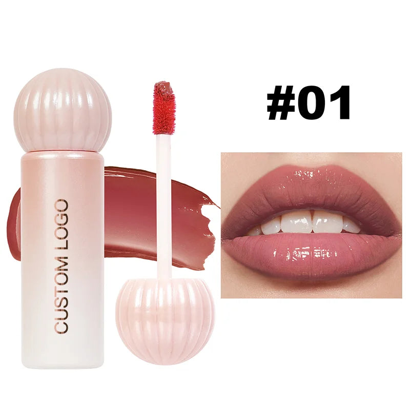 Cosmetics Manufacture High Quality Unique Mirror Vegetarian Lip Gloss Customized Logo Nude Color Lip Gloss Lip Gloss Liquid Lip Balm