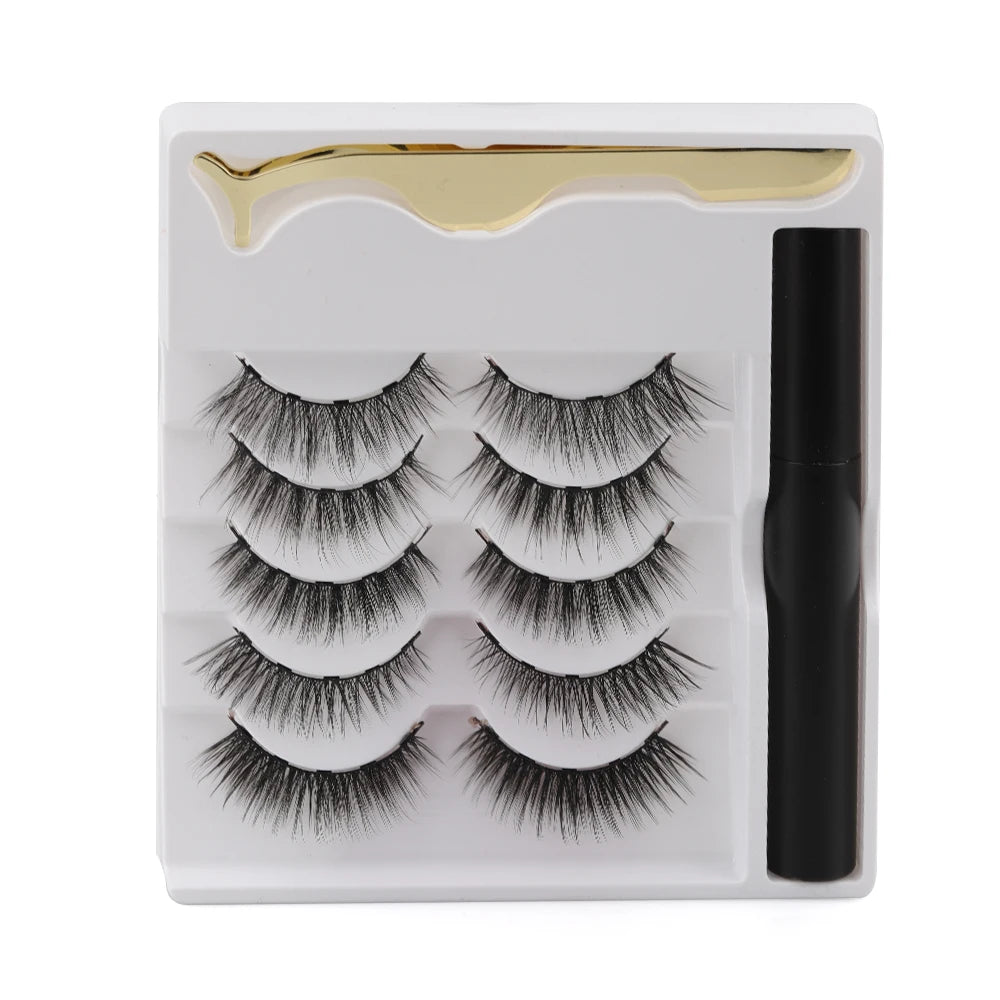 2021 Latest Style 3D Magnetic Eyelashes Wholesale Magnetic Eyelashes With Magnetic Eyeliner