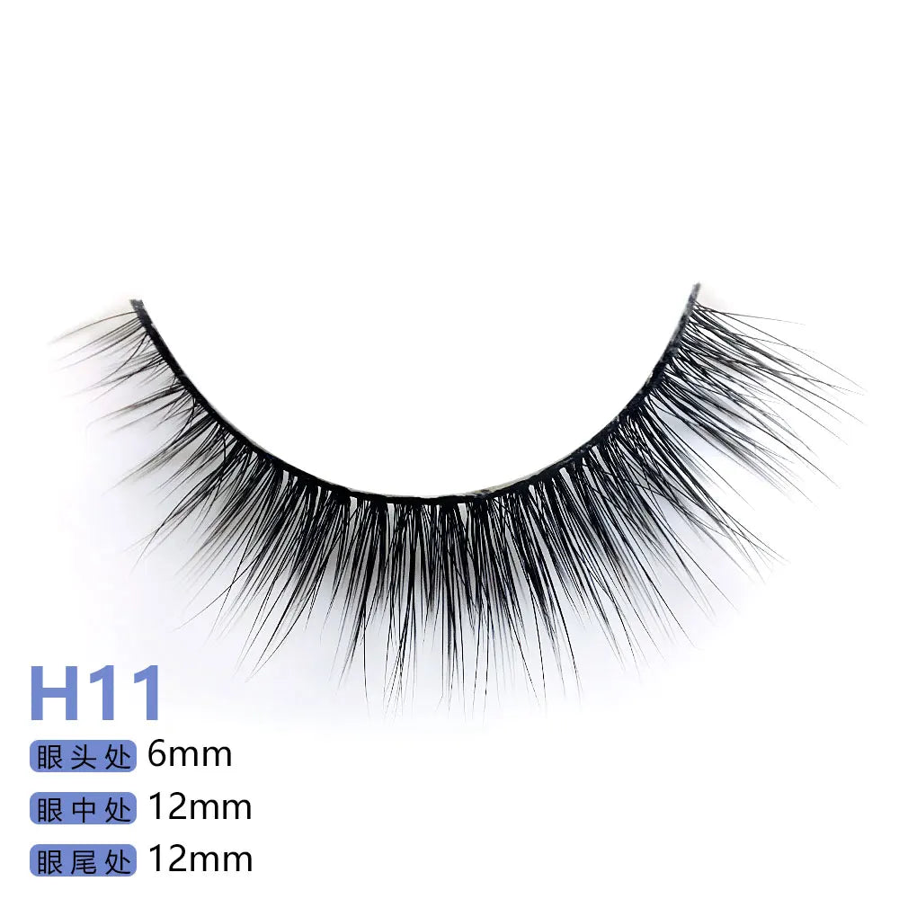 Top Quality H Series 20 Style 5 Pair/Tray 3D Mink False Eyelashes 5 Pair Handmade 3D Natural Long False Eyelashes