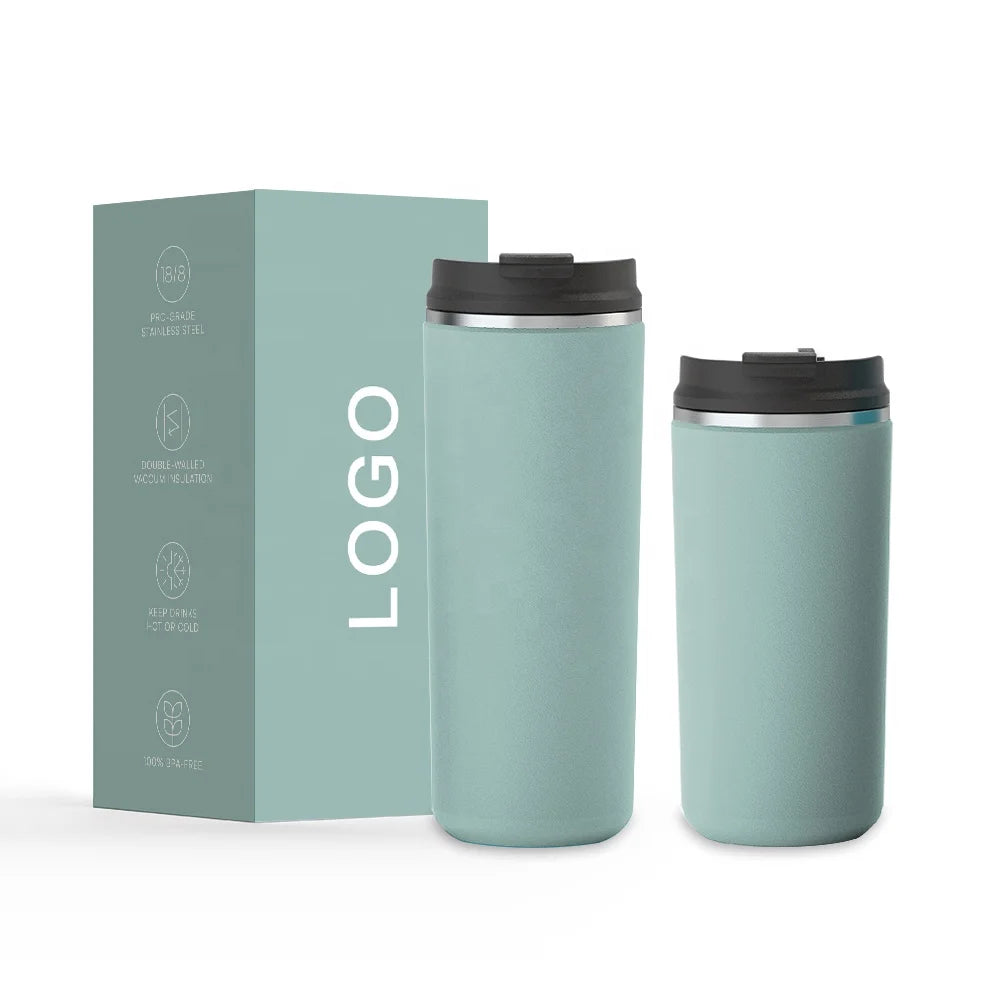 Wholesale 12/16OZ Cheap Travel Coffee Cup Double Wall Stainless Steel Cup Coffee Insulation Coffee Cup