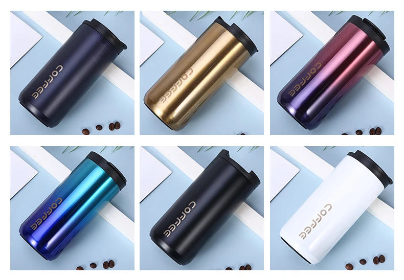 400 Ml 500 Ml Custom Logo Double Wall Stainless Steel Insulated Thermal Travel Vacuum Coffee Mug Cup