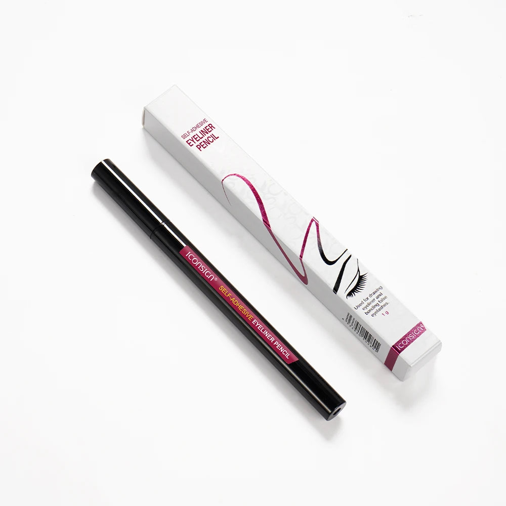 2 In 1 Eyelash Eyeliner Glue Pen Wholesale Private Label Black Eyelash Glue Pen Quick Drying Liquid Eyeliner Pen Waterproof Eyeliner Pen