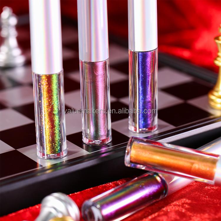 Private label new arrival metallic eyeliner water activated eyeliner shimmer chameleon liquid eyeliner