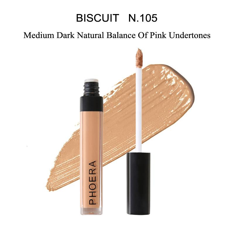 PHOERA Full Cover Liquid Concealer Base Maquiagem Matte Concealer Maquillaje