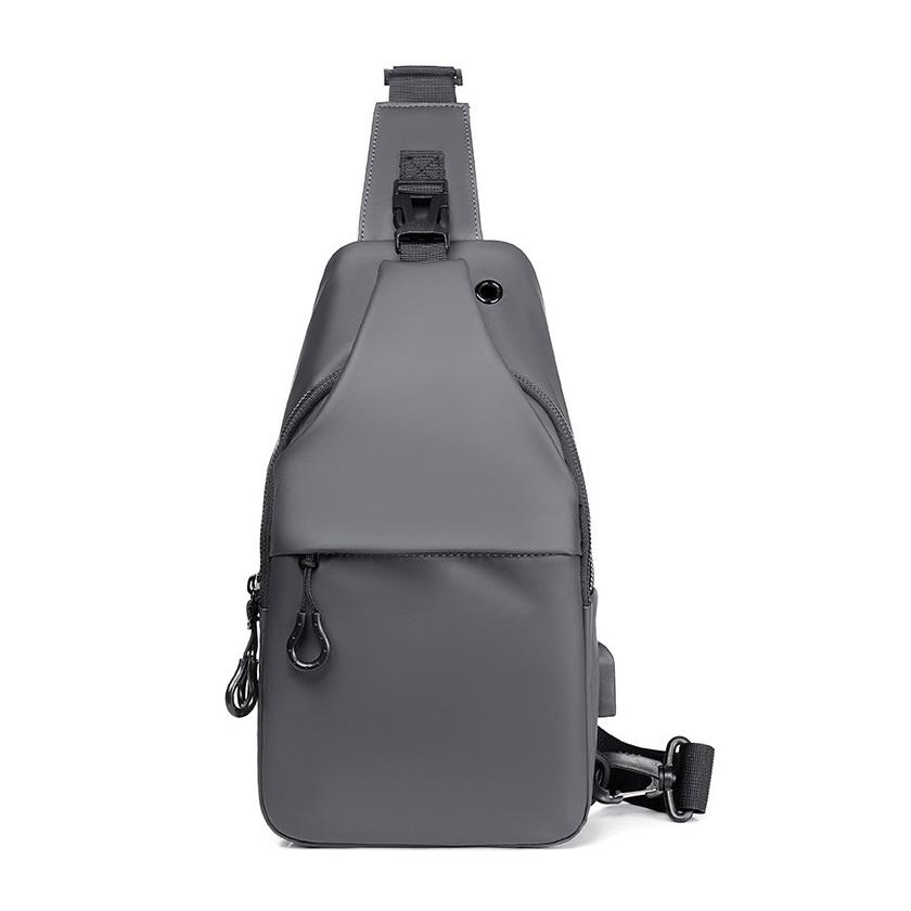 Casual Fashion Multifunctional Chest Bag Shoulder Bag Waterproof Chest Crossbody Bag With USB For Young Men