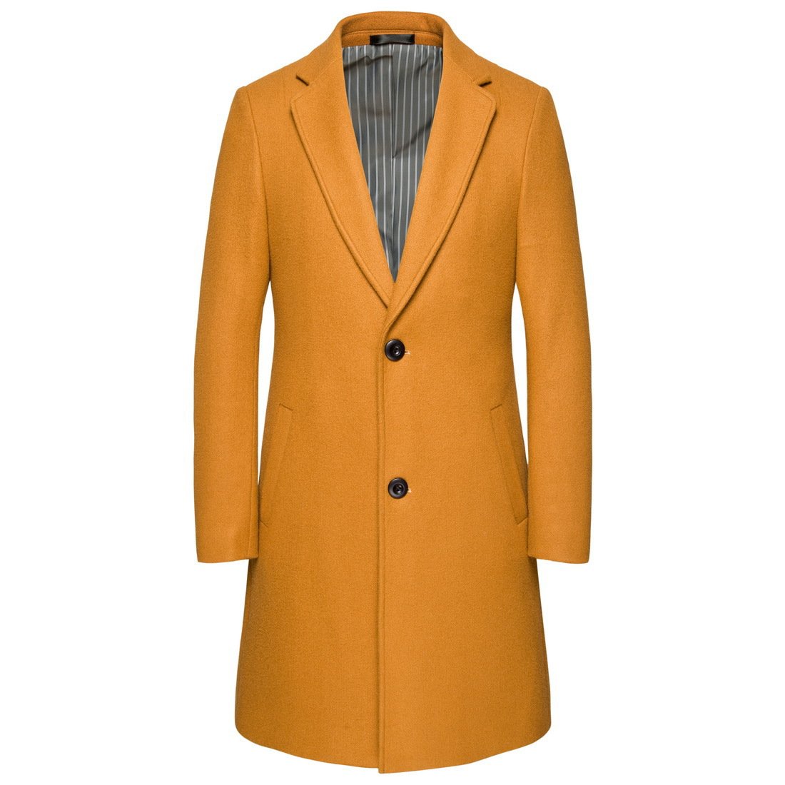 Wholesale Hot European And American Wool Lapel Medium Coat Jacket