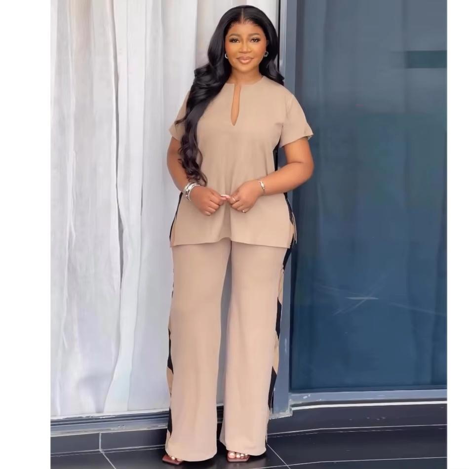 Quality Assurance Women's Elegant Oversized T-shirt Dress Two-piece Casual Suit Export