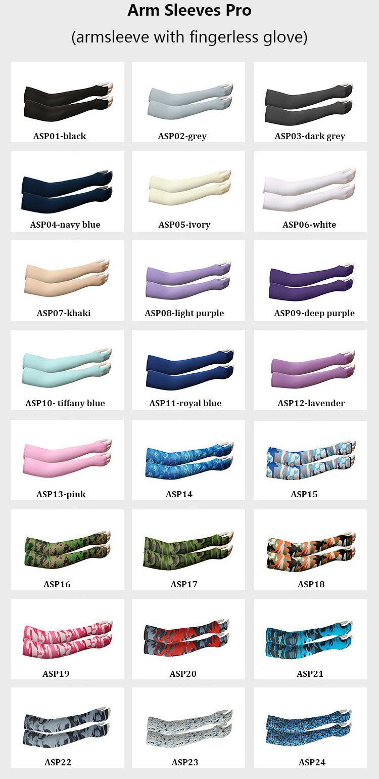Wholesale Adult Cooling Arm Sleeve Long Finger-free Gloves Non-slip Sunscreen Arm Sleeve